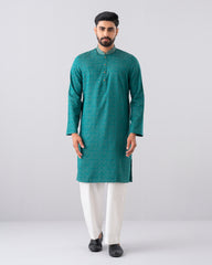 Regular Fit Embroidered Semi-Formal Panjabi