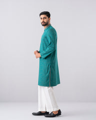 Regular Fit Embroidered Semi-Formal Panjabi