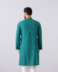 Regular Fit Embroidered Semi-Formal Panjabi