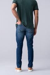 Tapered Fit Indigo Jeans