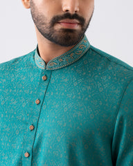 Regular Fit Embroidered Semi-Formal Panjabi