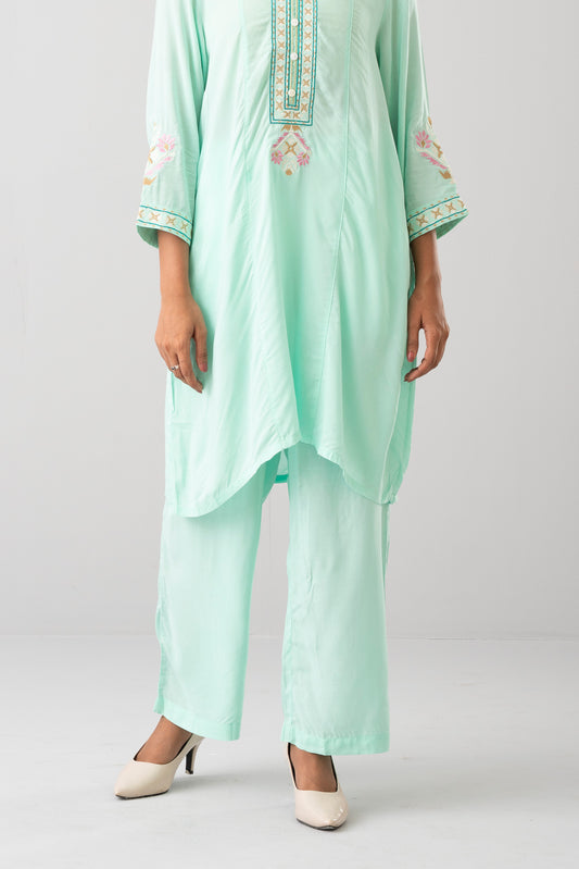 Relaxed Fit Viscose Ethnic Pants