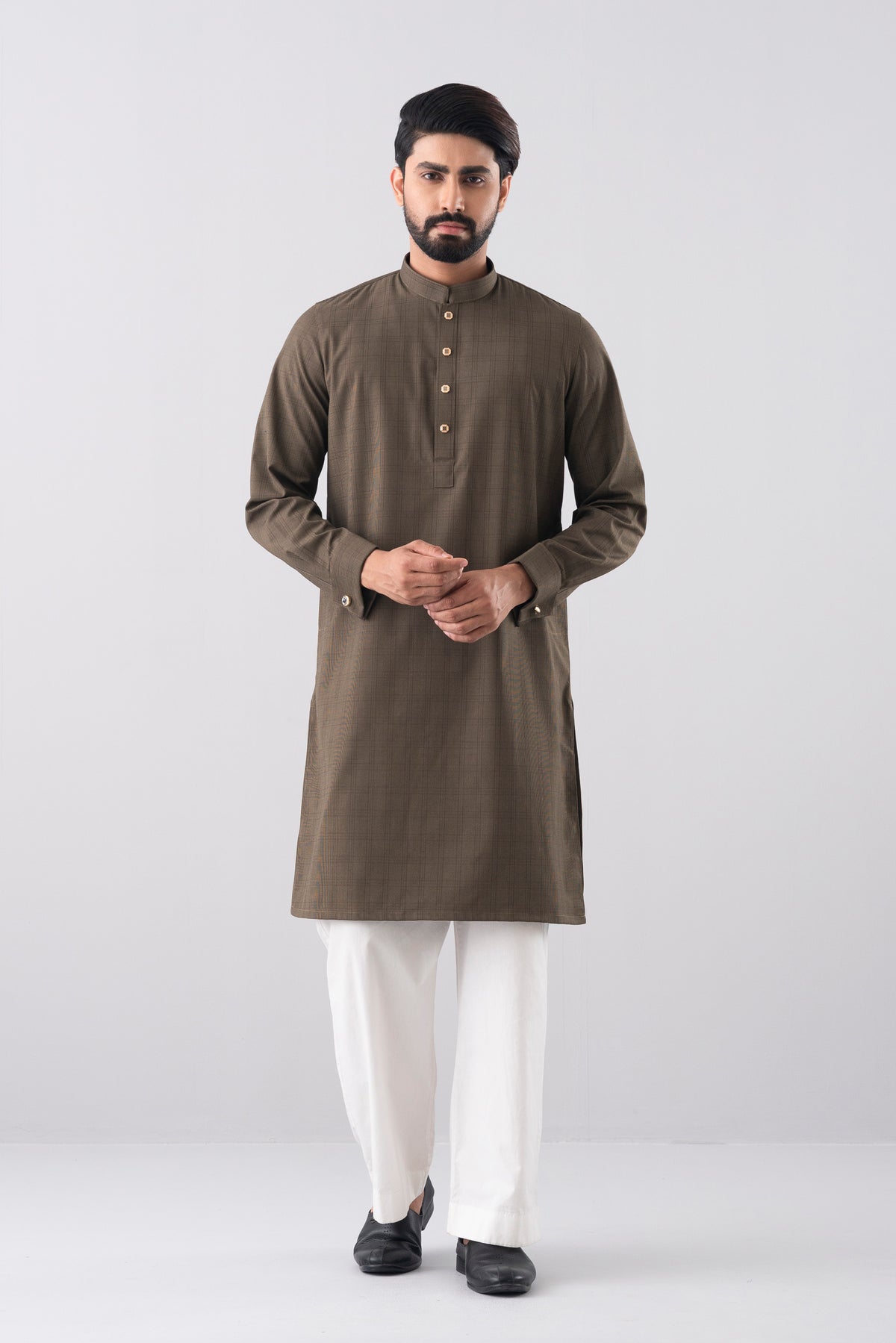 Regular Fit Blended Fabric Formal Panjabi