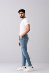 Carrot Fit Blue Jeans