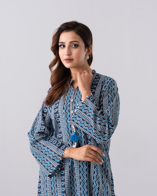 Digital Printed One-Piece Lawn Kurta