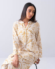 Relaxed Fit Printed Two-Piece Ethnic Set
