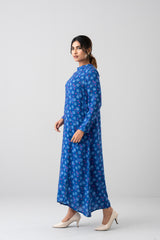 Ditsy Printed Long Dress - Mystika