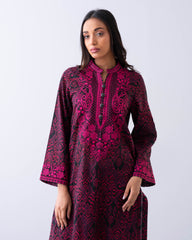 Smart Fit Embroidered Three-Piece Lawn with Silk Dupatta