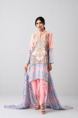 Three-Piece Digital Printed Semi-Formal Lawn