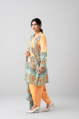 Three-Piece Digital Printed Semi-Formal Lawn