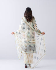 Relaxed Fit Printed Two-Piece Lawn with Chiffon Dupatta
