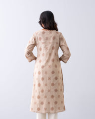 Smart Fit Printed One-Piece Ethnic Kurta