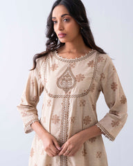 Smart Fit Printed One-Piece Ethnic Kurta