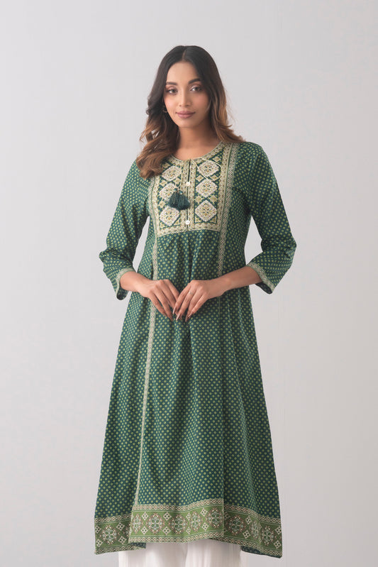 Smart Fit Printed Ethnic Kurta