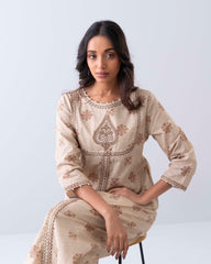 Smart Fit Printed One-Piece Ethnic Kurta