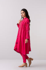 Relaxed Fit Embroidered Two-Piece Ethnic Set