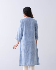 Smart Fit Embroidered One-Piece Ethnic Kurta