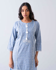 Smart Fit Embroidered One-Piece Ethnic Kurta