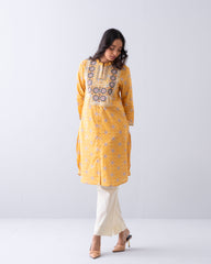 Smart Fit Embroidered One-Piece Ethnic Kurta