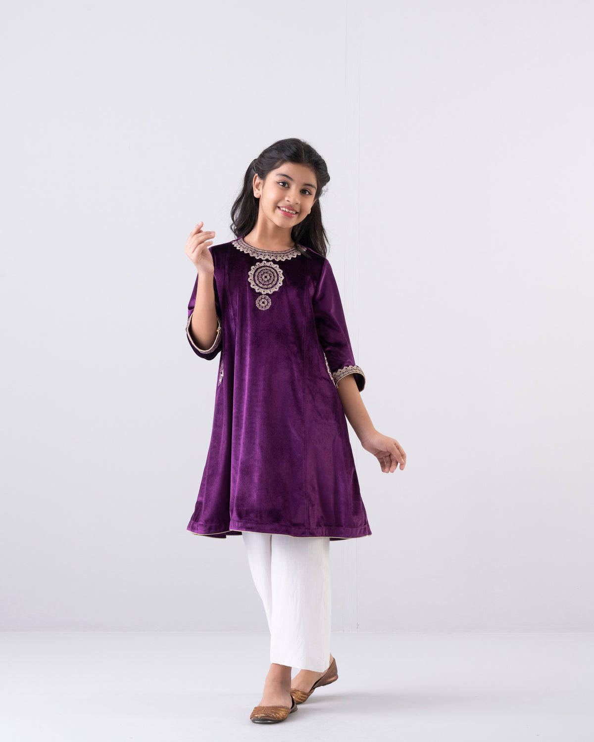 Princess Embroidered Ethnic Top (2-4 Years)