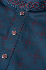 Regular Fit Embroidered Semi-Formal Panjabi