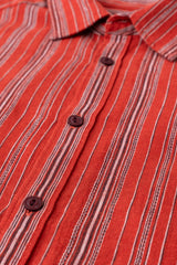 Slim Fit Striped Casual Shirt