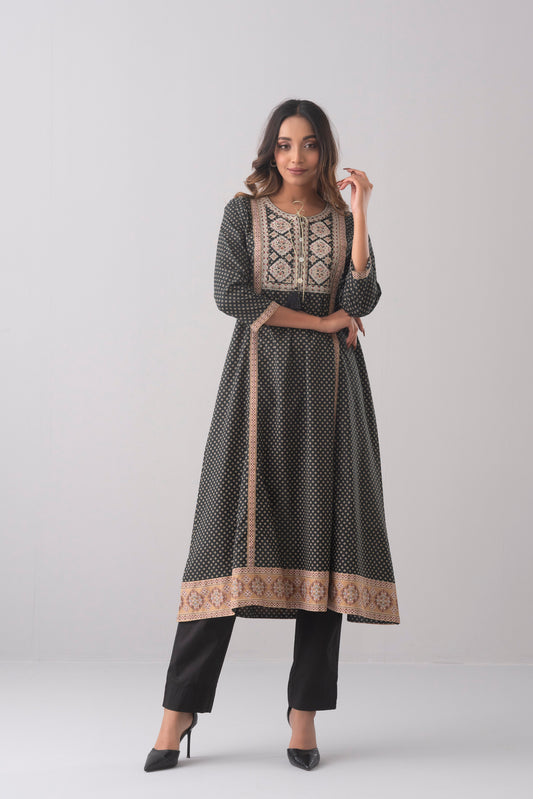 Smart Fit Printed Ethnic Kurta