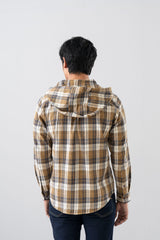 Regular Fit Hooded Casual Shirt
