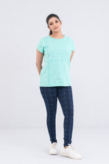Indigo Laser Printed Jeggings