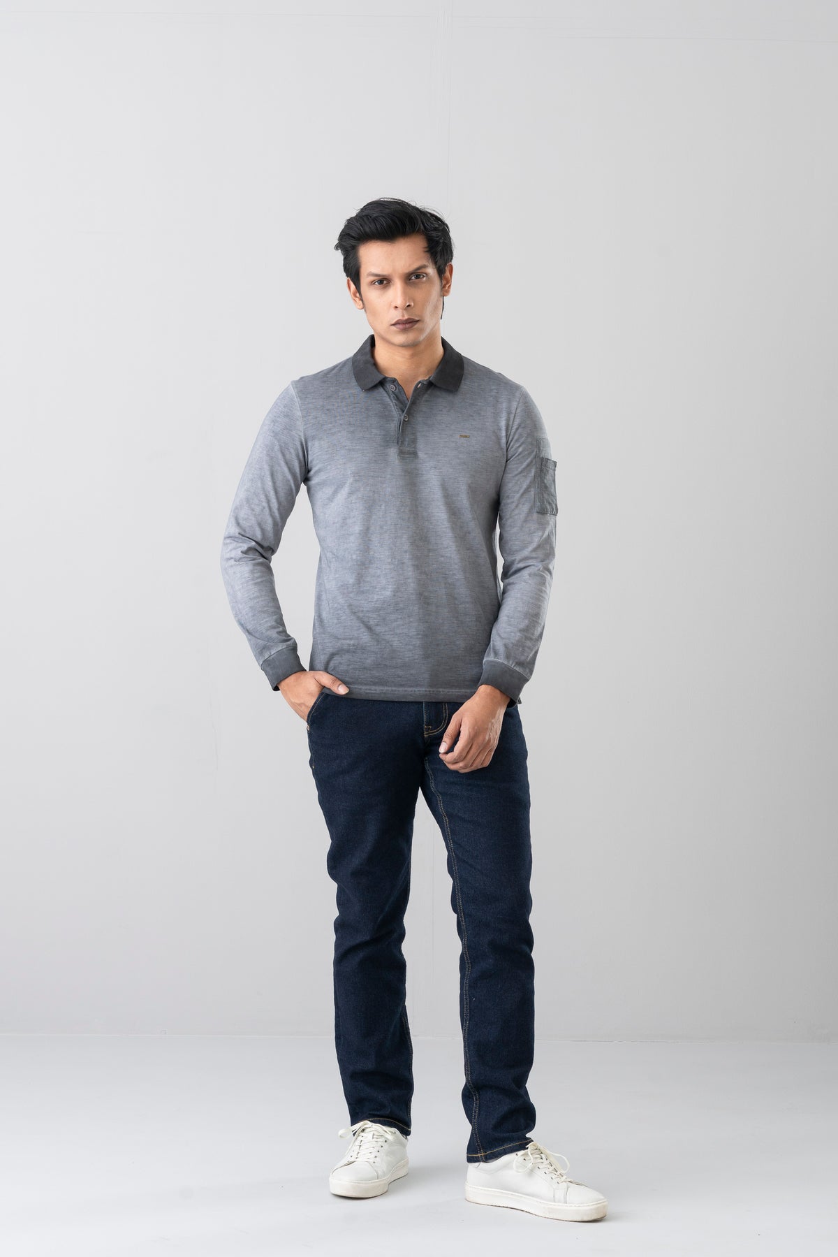 Regular Fit Cold Dye Polo Shirt