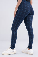 Indigo Laser Printed Jeggings