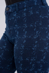 Indigo Laser Printed Jeggings