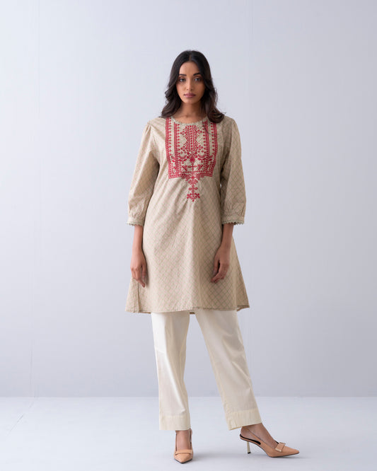 Smart Fit Embroidered Ethnic Kurti