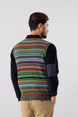 Regular Fit Yarn-Dyed Sweater Vest