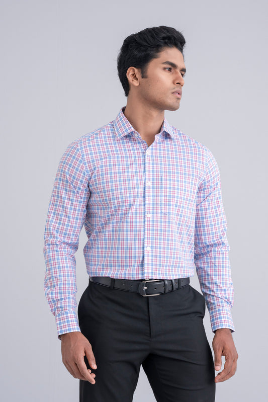 Regular Fit Multicolor Formal Shirt