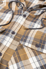 Regular Fit Hooded Casual Shirt