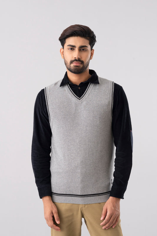 Regular Fit Single Jersey Sweater Vest