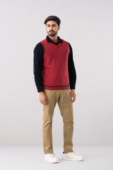 Regular Fit Single Jersey Sweater Vest