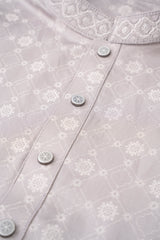 Regular Fit Embroidered Semi-Formal Panjabi