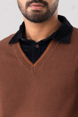 Regular Fit Single Jersey Sweater Vest
