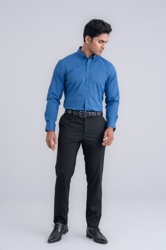 Regular Fit Gingham Check Formal Shirt
