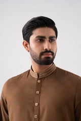 Regular Fit Embroidered Semi-Formal Panjabi