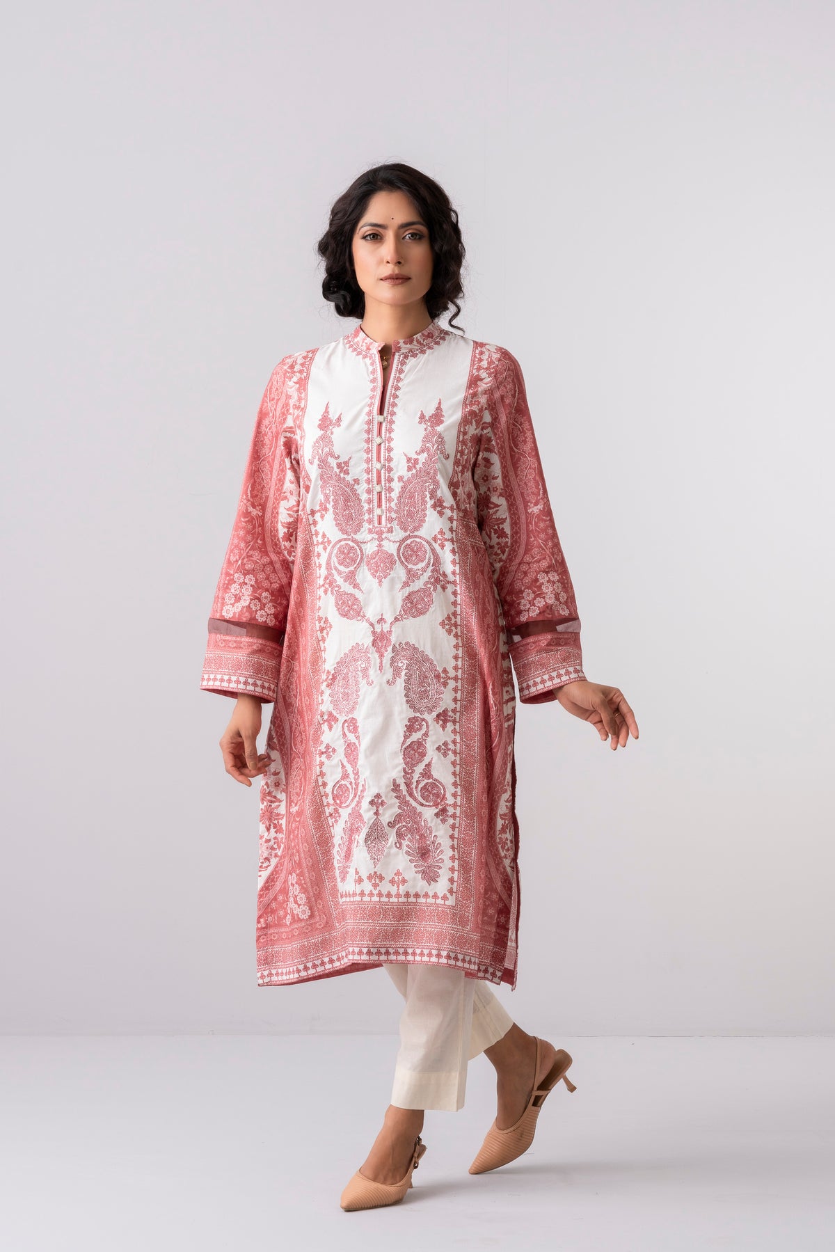 Smart Fit Embroidered Lawn Kurta