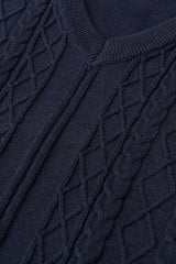 Regular Fit Cable-Knit Sweater Vest