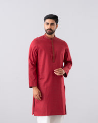 Regular Fit Embroidered Semi-Formal Panjabi