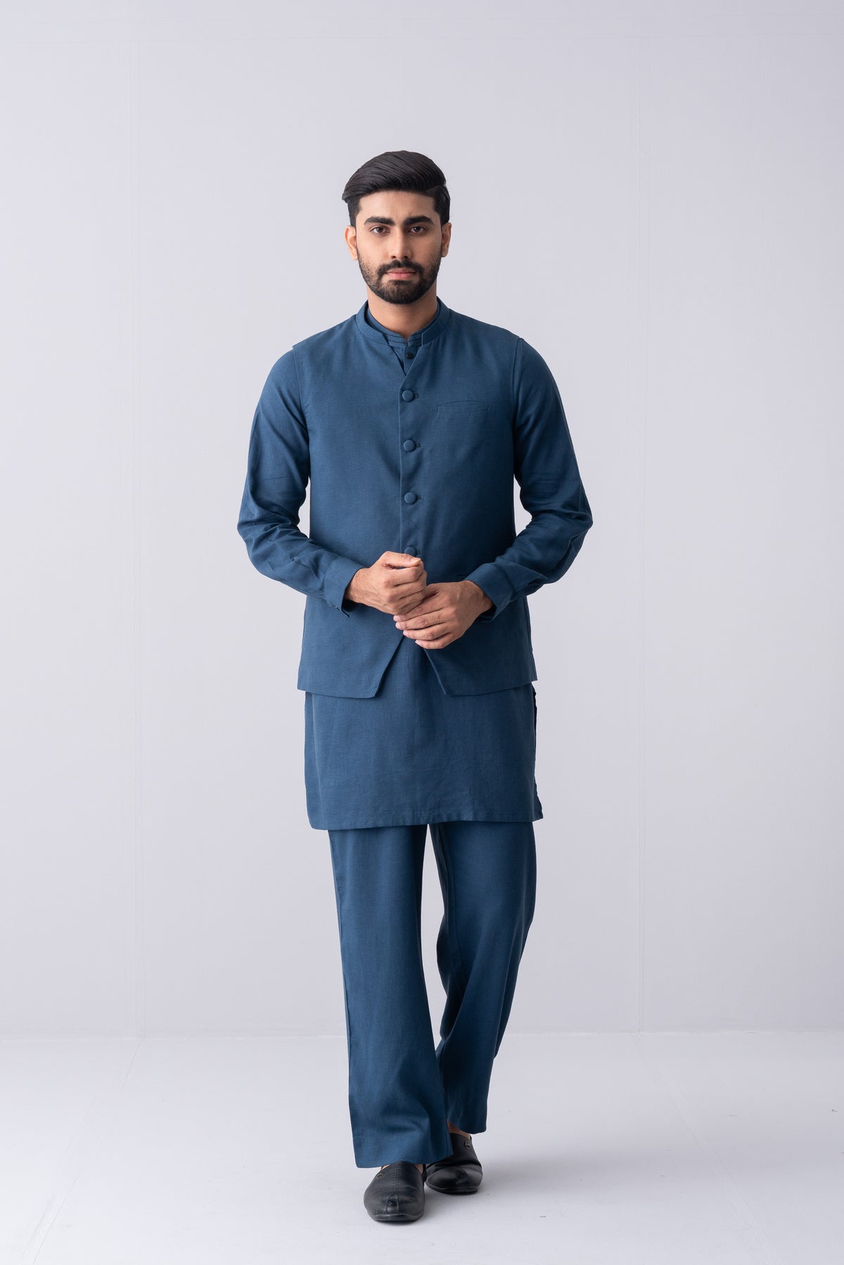 Regular Fit Cotton Semi-Formal Waistcoat