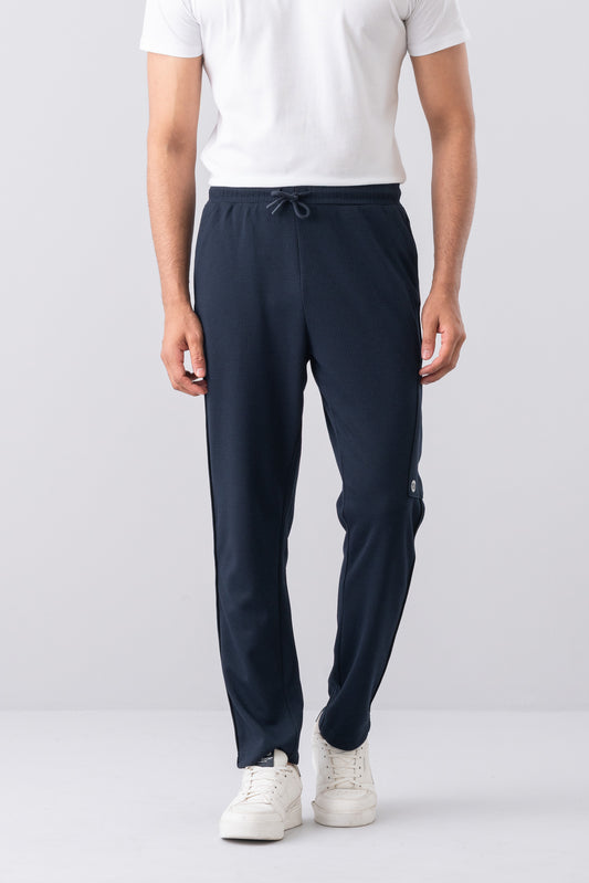Regular Fit Waffle Knit Trousers - Athleisure