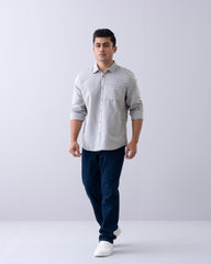 Regular Fit Solid Casual Shirt