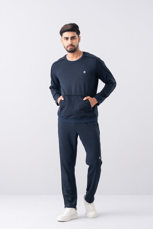 Waffle-Knit Sweatshirt - Athleisure