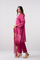 Smart Fit Embroidered Two-Piece Lawn with Silk Dupatta